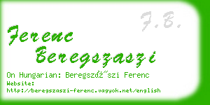 ferenc beregszaszi business card